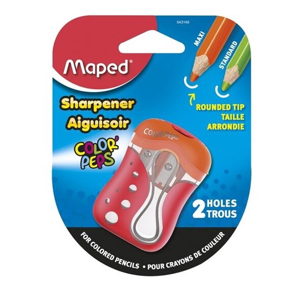 Maped Maped 2005013 Color Peps 2-Hole Colored Pencil Sharpener; Assorted Color 2005013 - main